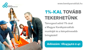 Támogasd adód 1%-ával a Magyar Kerékpárosklub munkáját és a kényelmesebb bringázást!